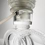 Vintage Swirl Tischlampe Muranoglas 1960er Jahre 4