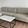 Cucita Sofa 4-Sitzer Récamiere Links Webstoff Grau 2