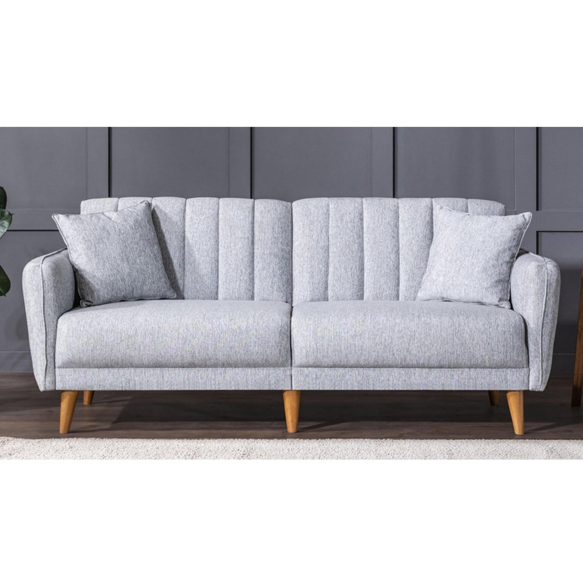 Aqua Schlafsofa 3-Sitzer Grau 1