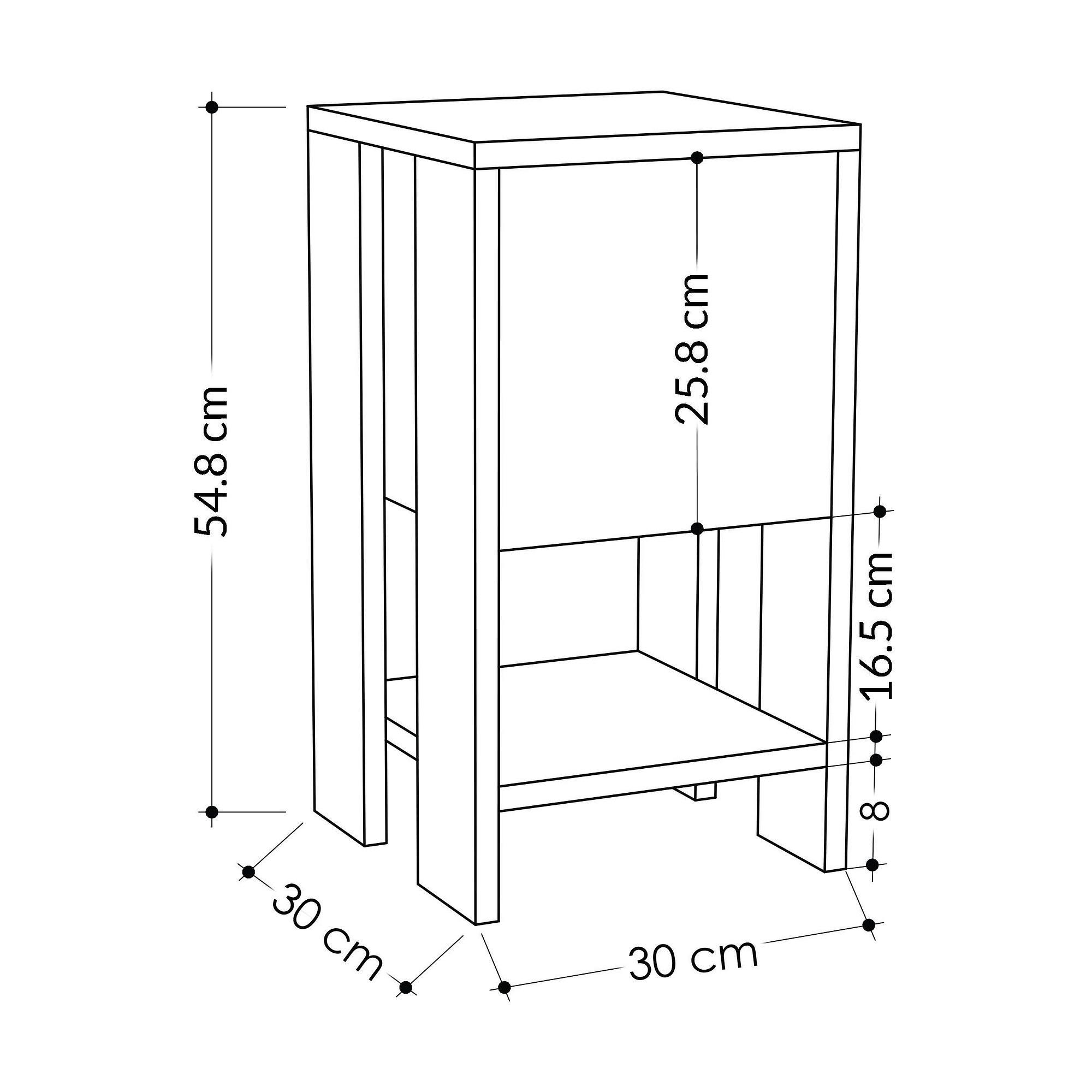 Ema Nightstand White 7