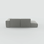 Pyllow Sofa Vegane Wolle Lichtgrau 3
