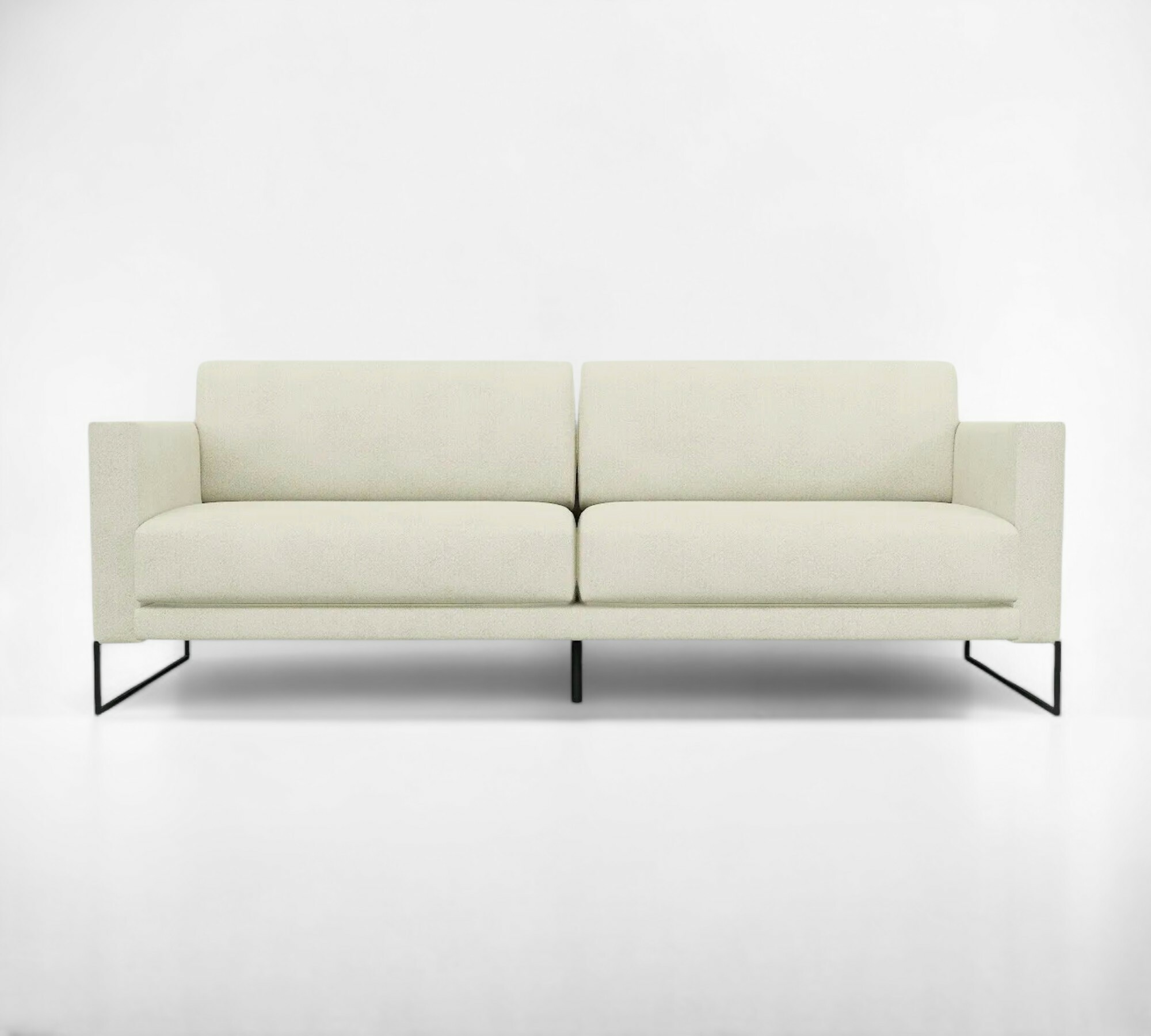 Tyme Sofa 2-Sitzer Webstoff Cremeweiß 0