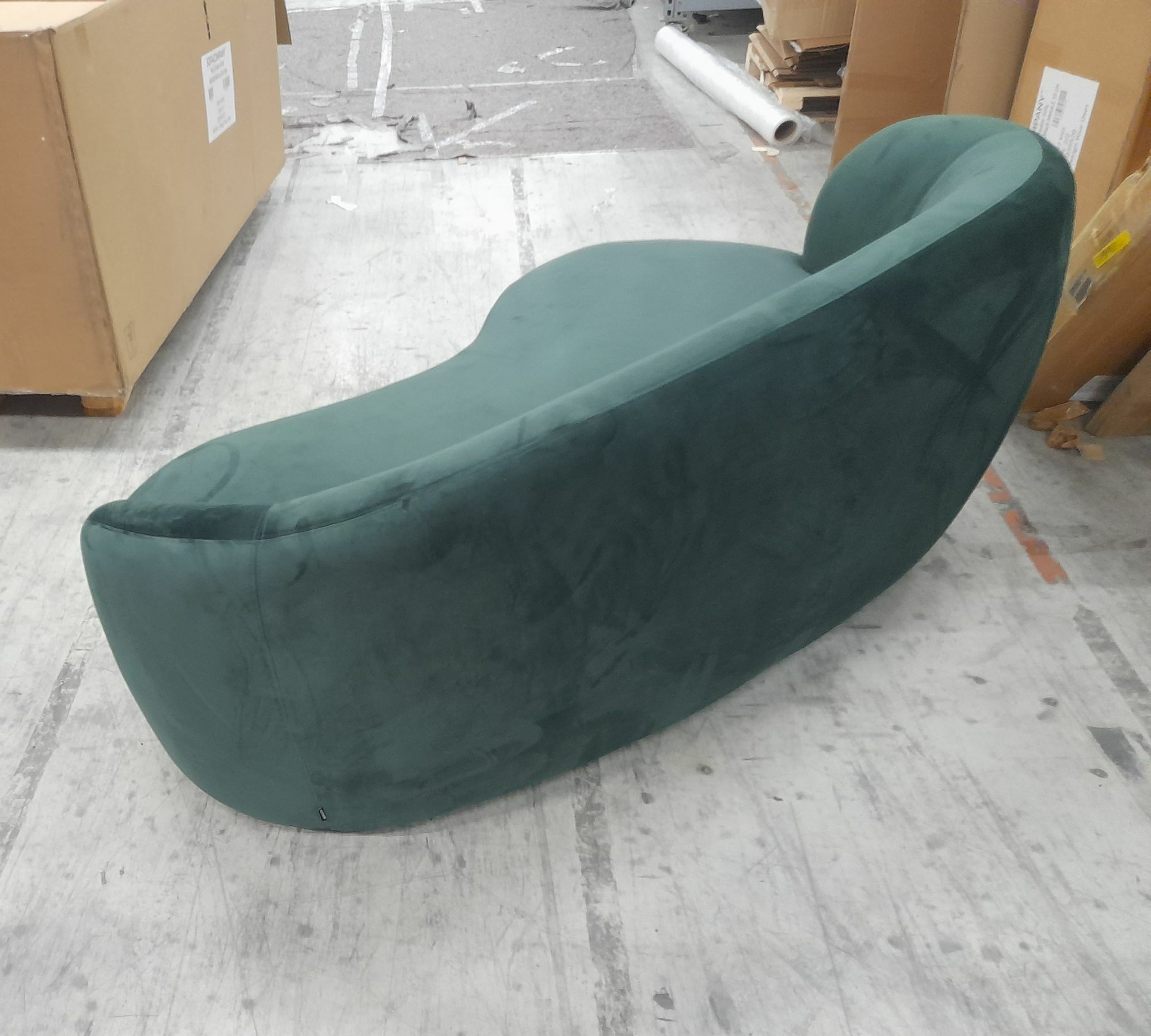 Rose 2,5-Sitzer Sofas Velour Lux Dark Green 7