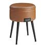 Mangelo Footstool With Storage Cognac Black 1
