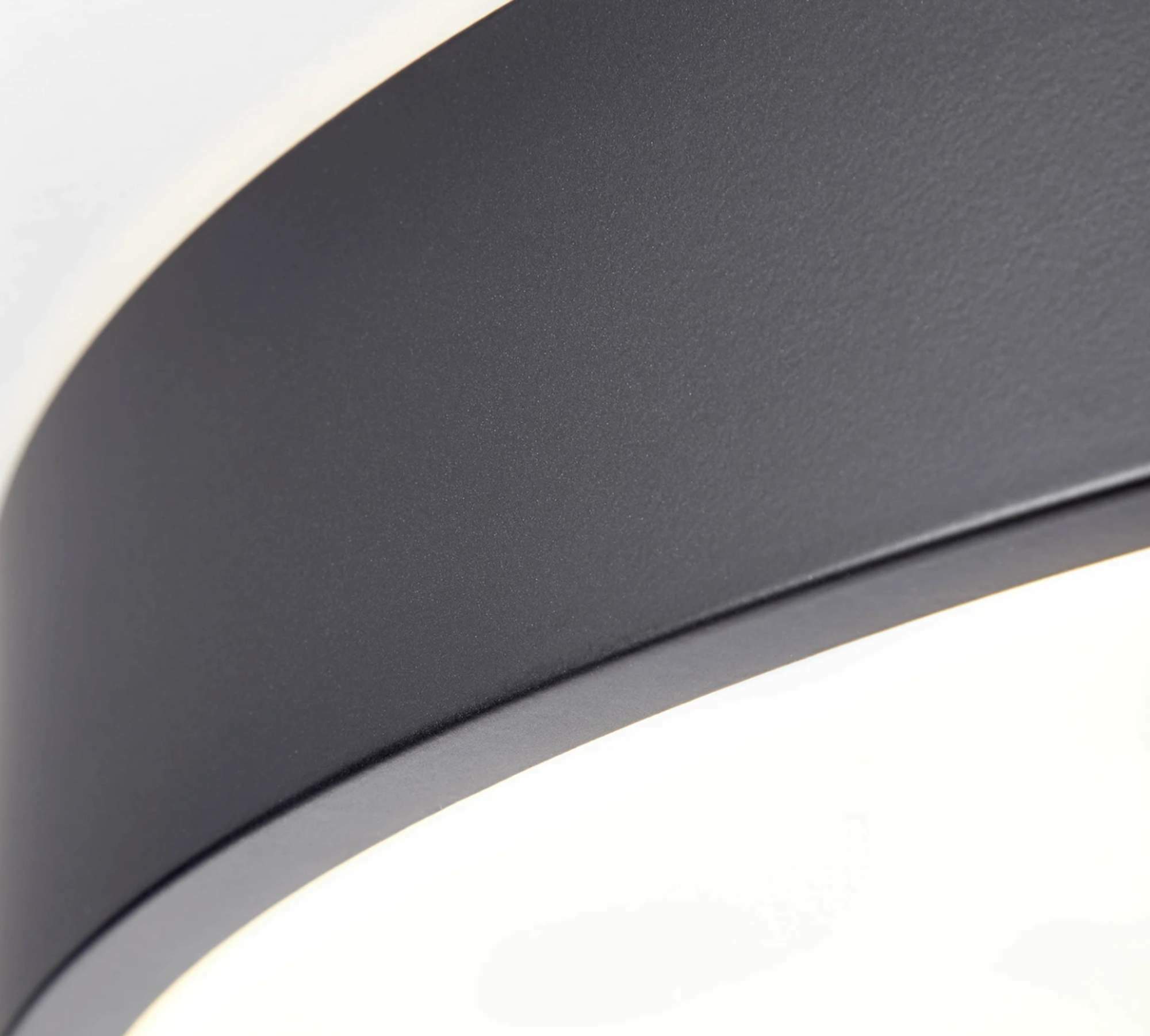 LED Ceiling Light Round Steel Black 6