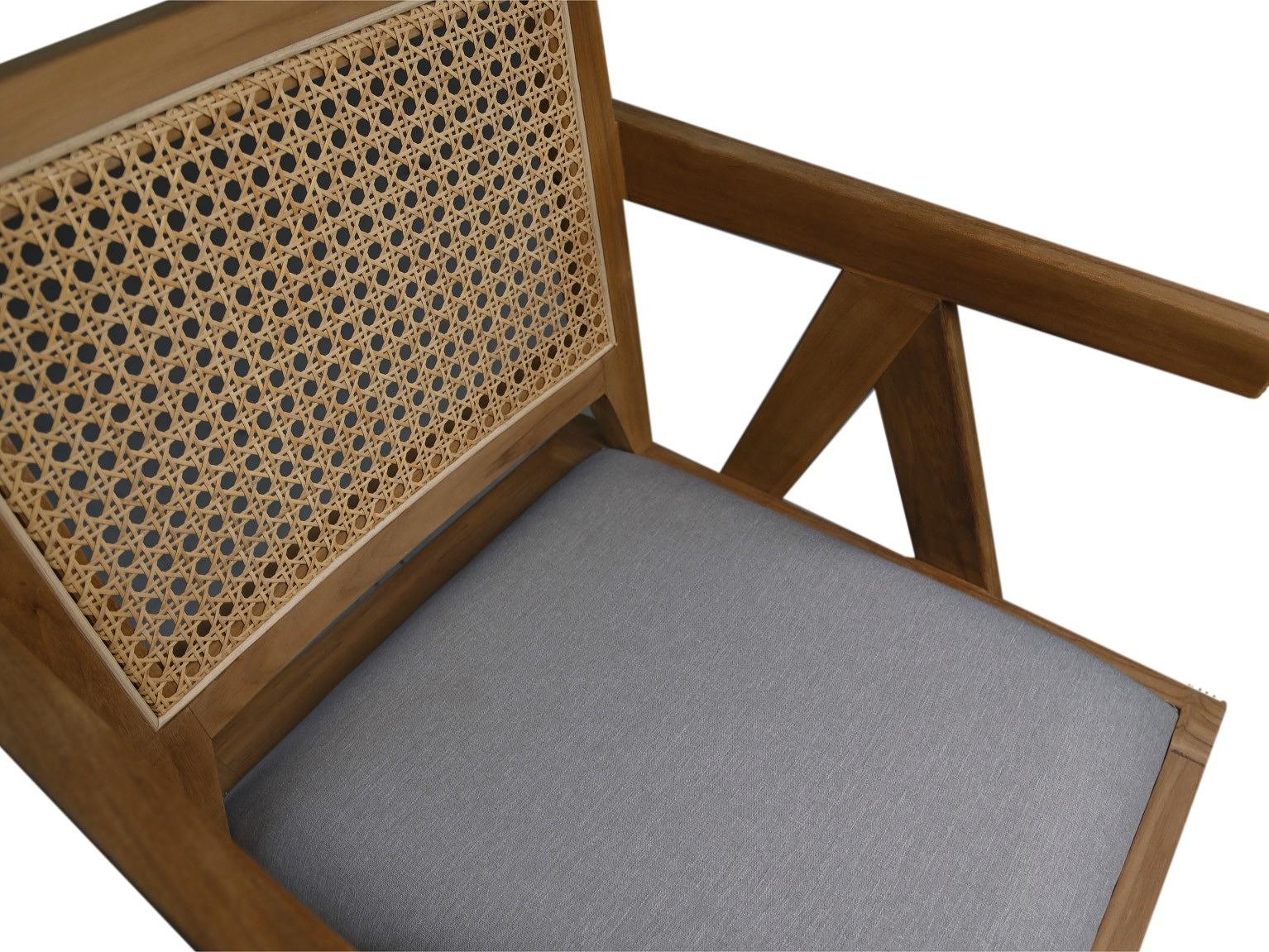 Phi Esszimmerstuhl Teakholz Grau 3
