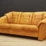 Vintage Sofa 3-Sitzer und Sessel Leder Cognac 1970er Jahre 5