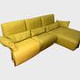 Easy Sofa 2,5-Sitzer Leder Senfgelb 1