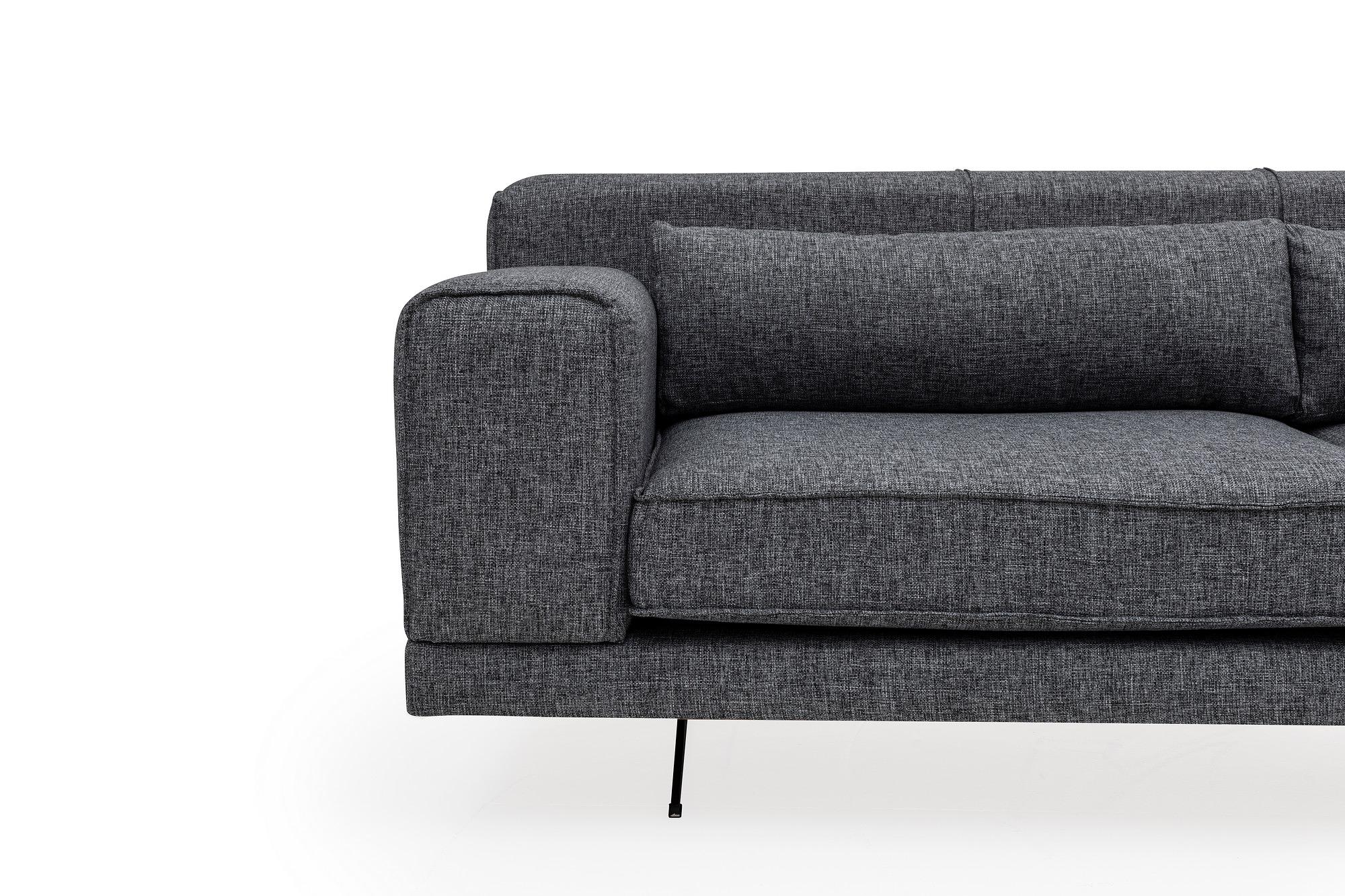 Jivago Ecksofa Rechts Grau 3