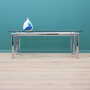 Vintage Coffee Table Glass Metal Transparent 1970s 2
