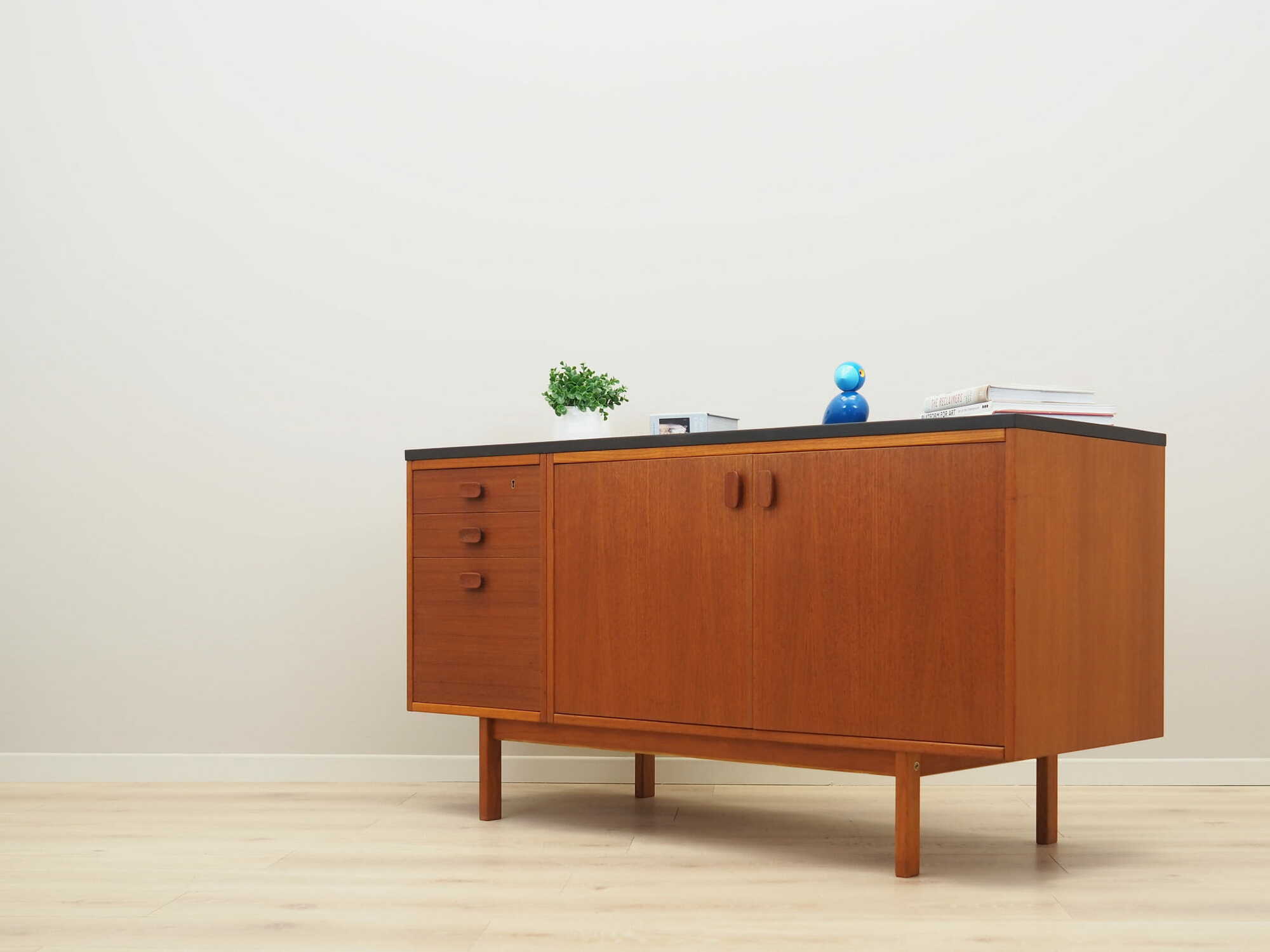 Vintage chest of drawers Teak brown 1960s 3