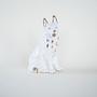 Dog figurine porcelain 1960s 2