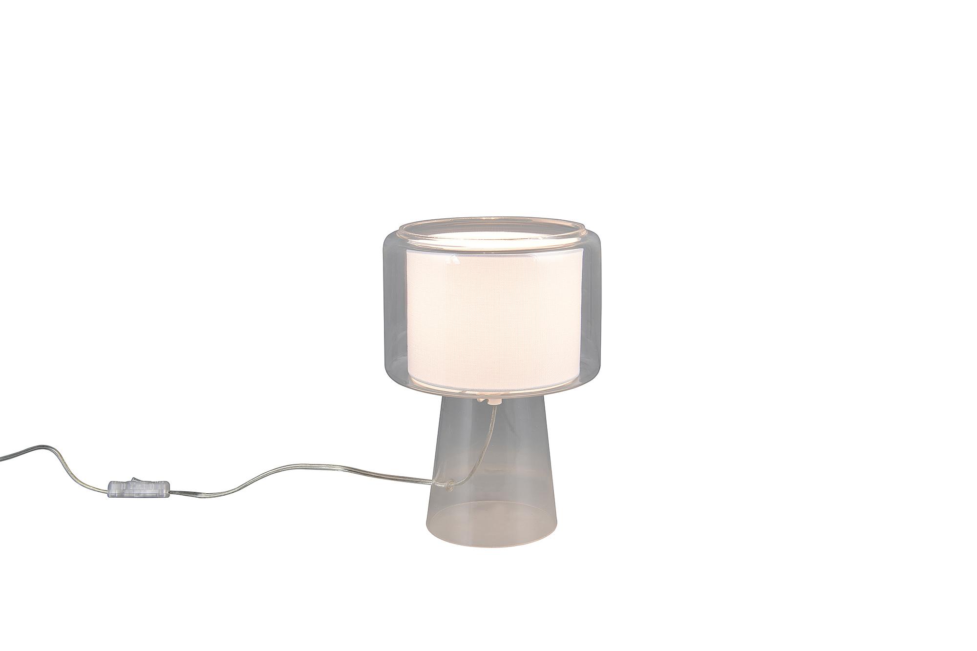 1-Flammig Rocka TischleuchteKlarglas Durchscheinend 2