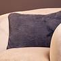Bosie Lamina Grey Rectangular Faux Fur Cushion 8