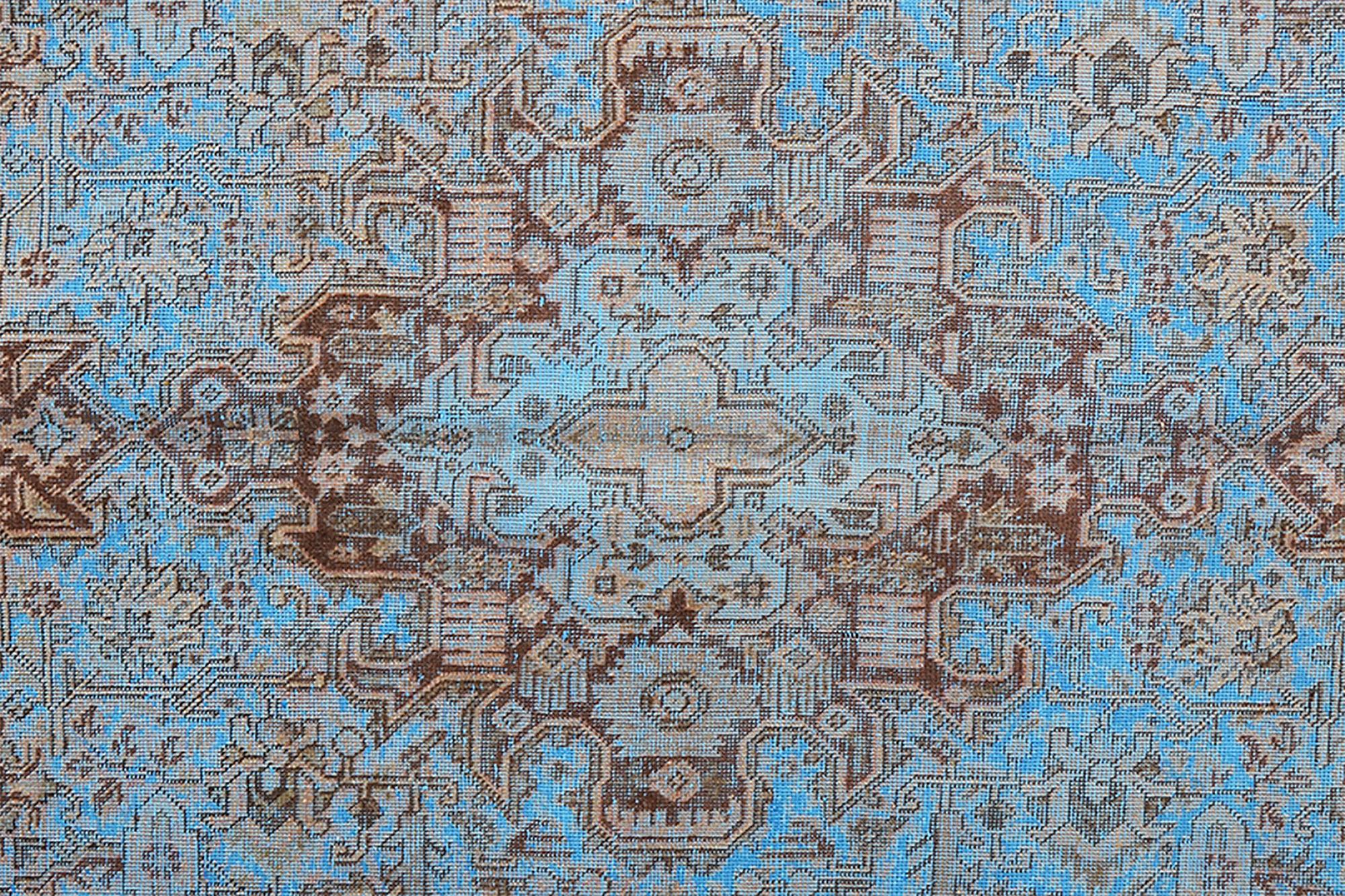 Vintage Teppich Blau 3
