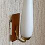 Wand- und Pendelleuchte-Set Teakholz Opalglas 8