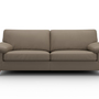 Diego Sofa 3-Sitzer Leder Grau 2