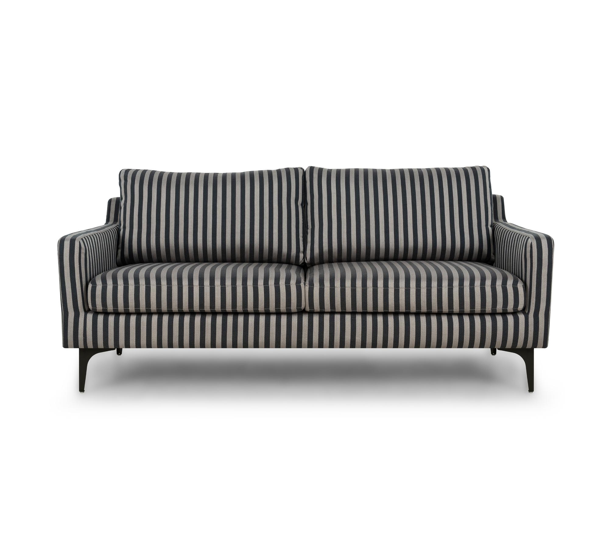 Anna Sofa 2-Sitzer Straight Latte Black 1