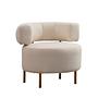 River Round Armchair White 0