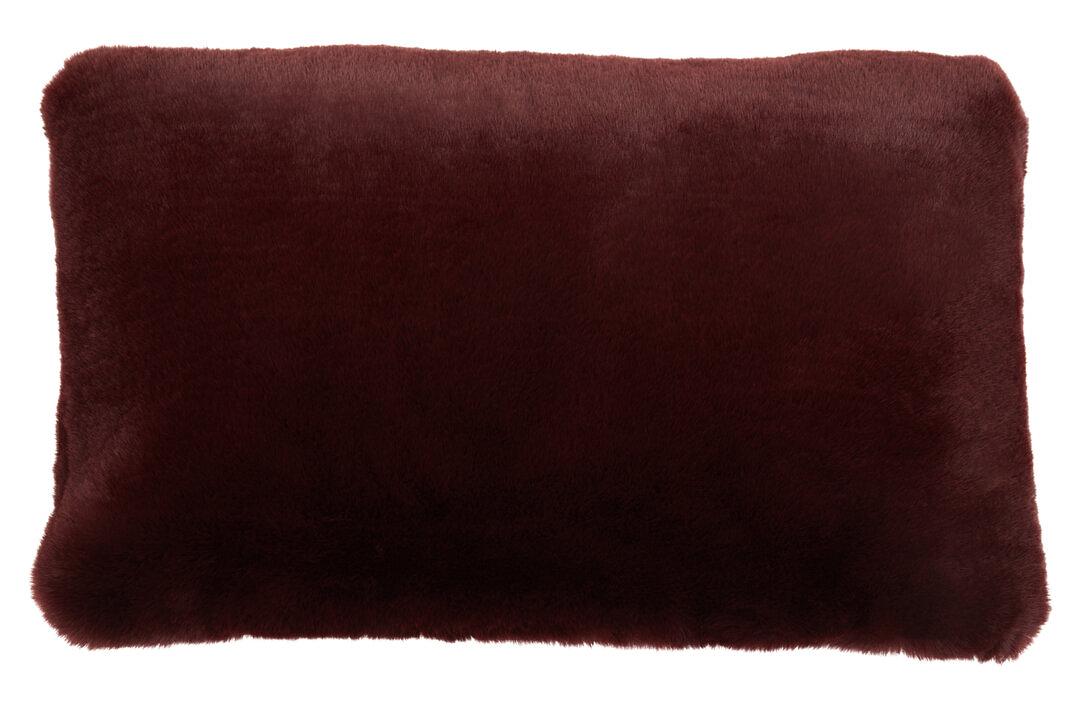 Bosie Lamina Rotwein Quadratisches Kissen
 3