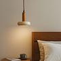 Worm Pendant Light Oak Wood Cream 2