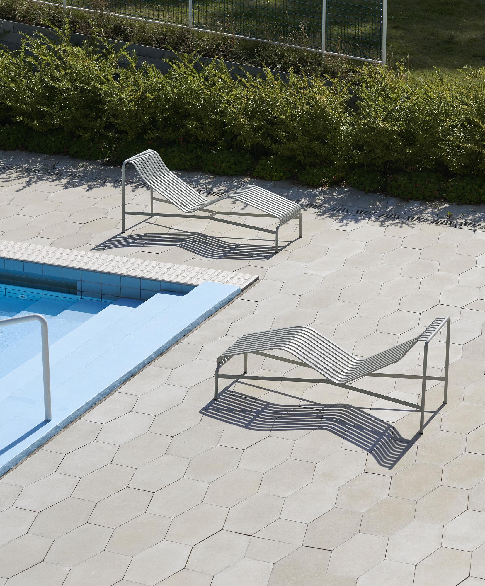 Palissade Chaise Longue Grau 7
