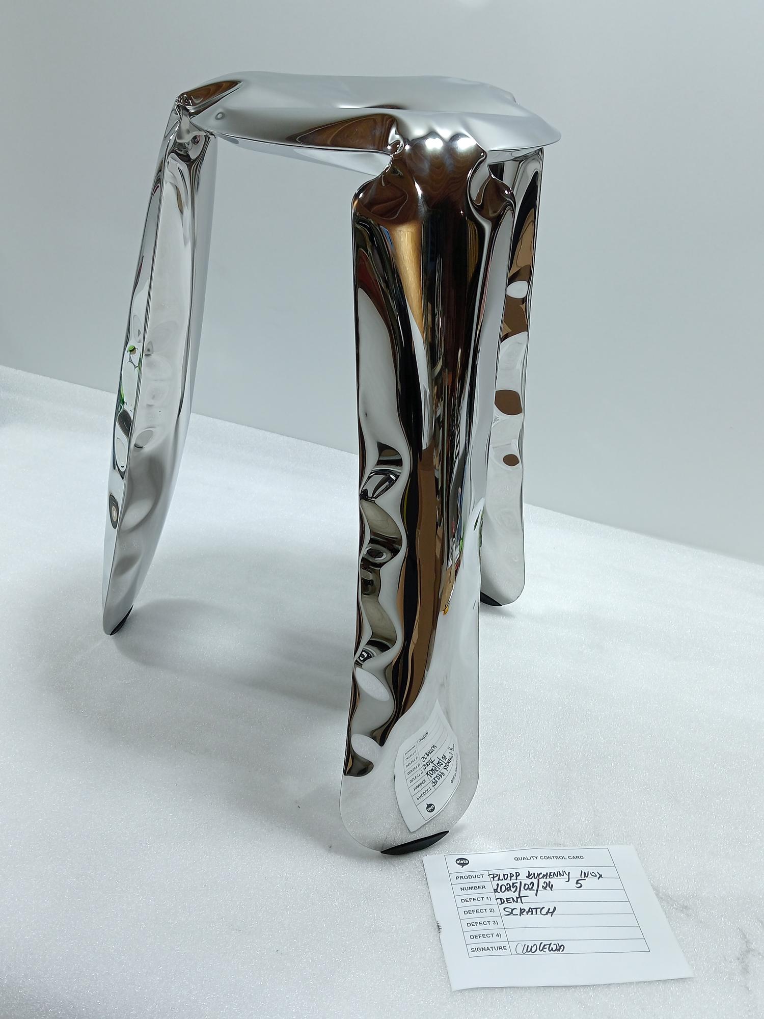 Plopp Sgabello da cucina Acciaio Inox 2