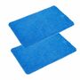 2x Badematte Microfaser Blau 0