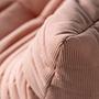 Togo 2-Sitzer Sofa Cord Rosa 2