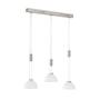 LED pendant lamp 2-flame Silver 1