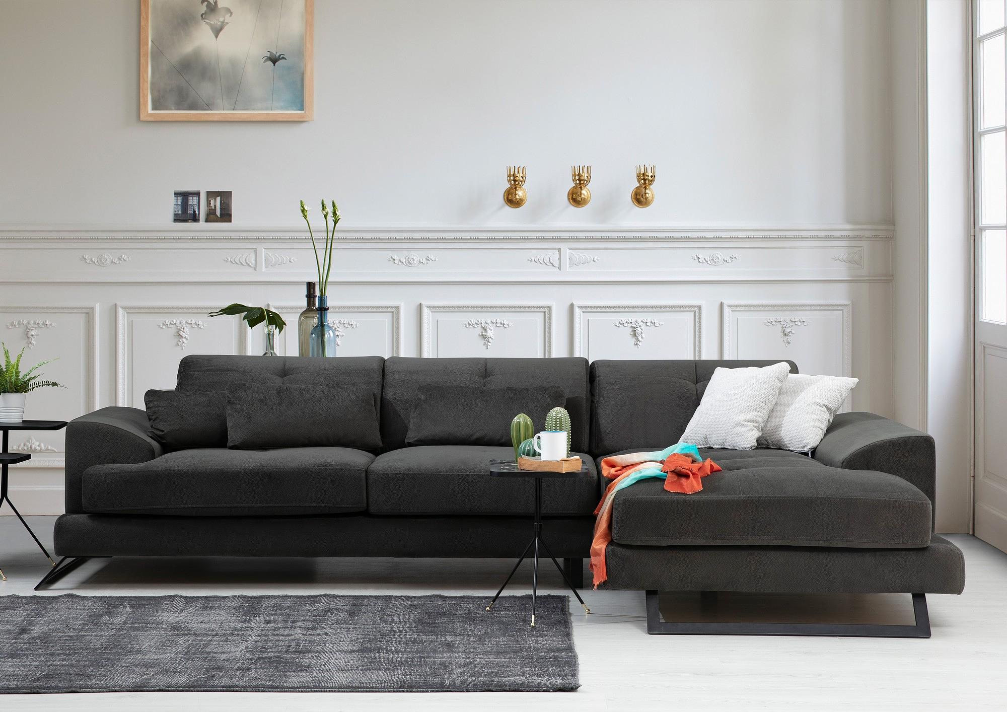 Frido Corner Sofa Right Anthracite 1