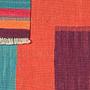 Kilim Gashgai Teppich Orange Blau 4