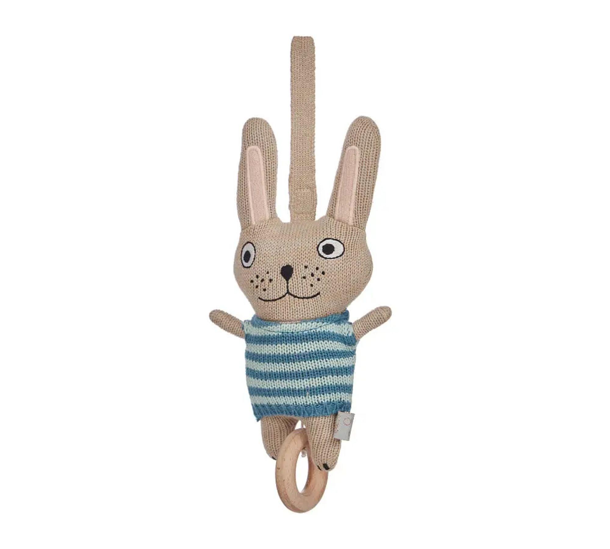 Felix Hase Musikmobile Baumwolle Blau 0