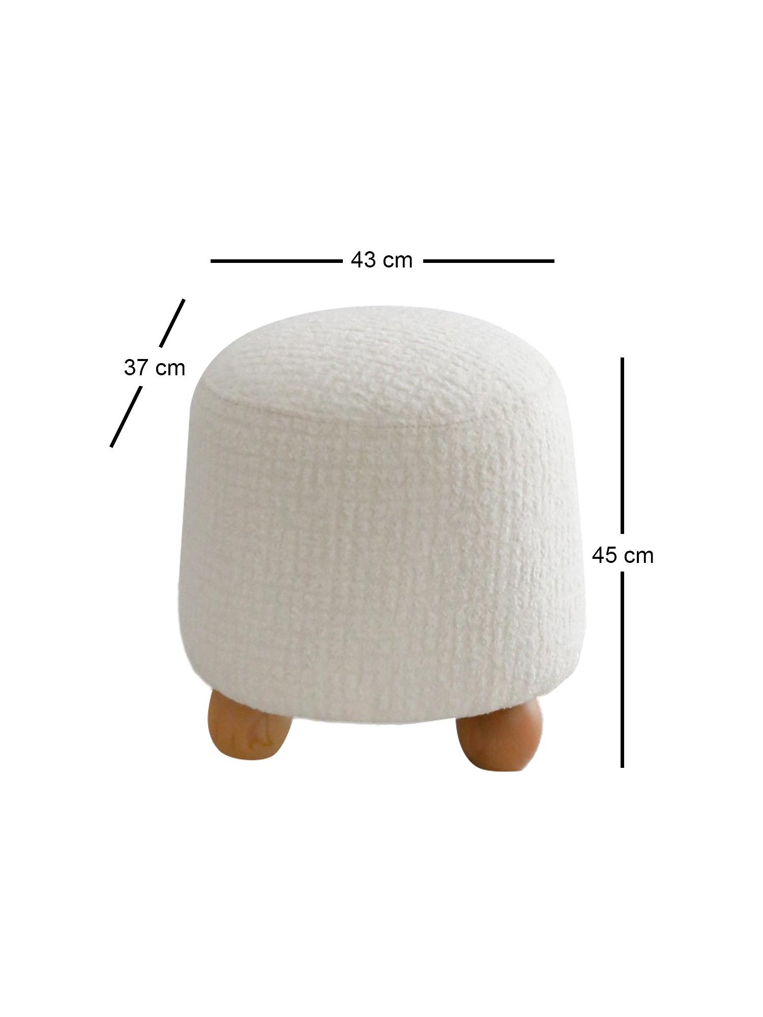 Fumi Pouffe White 4