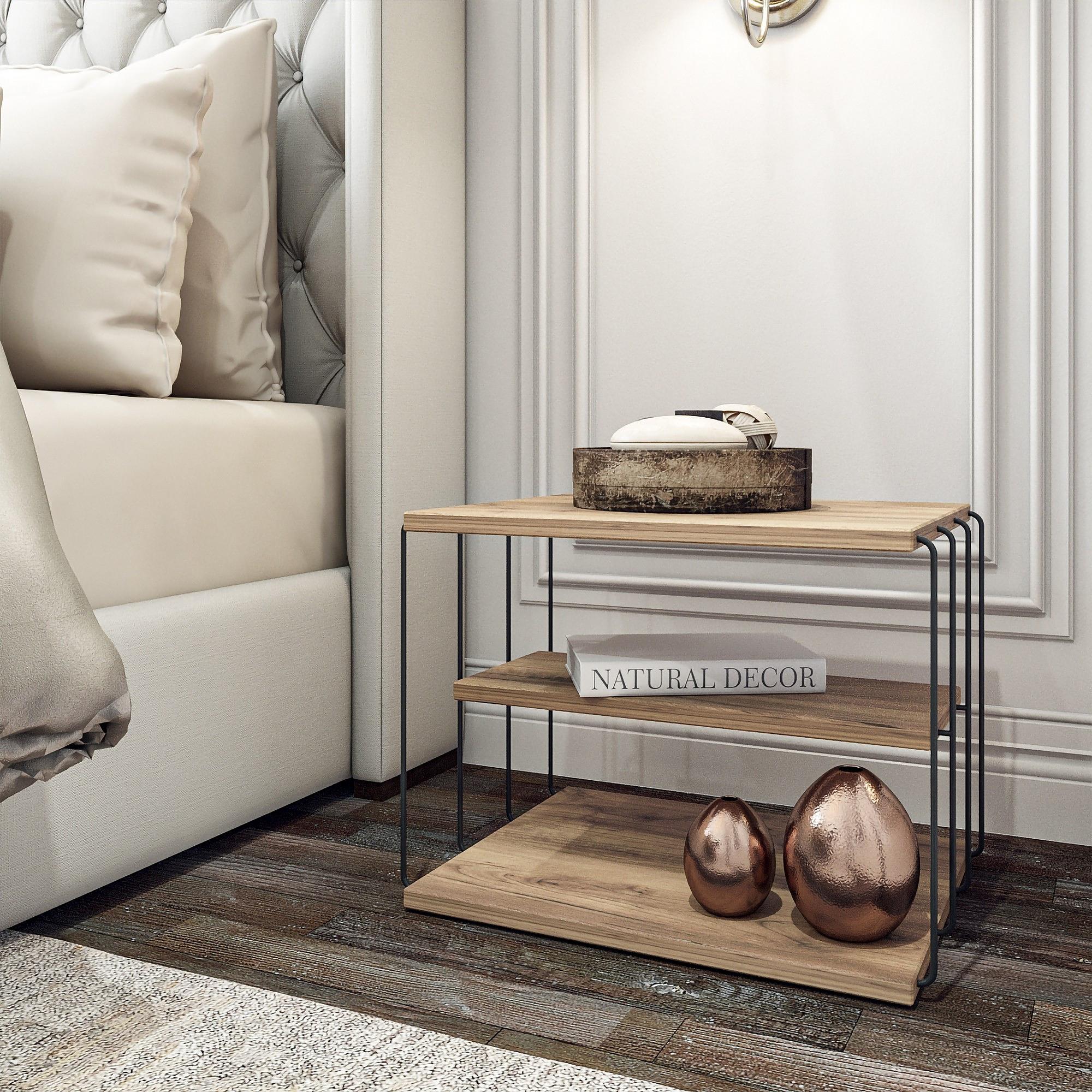 Lifon Side Table Wood Veneer Black 1