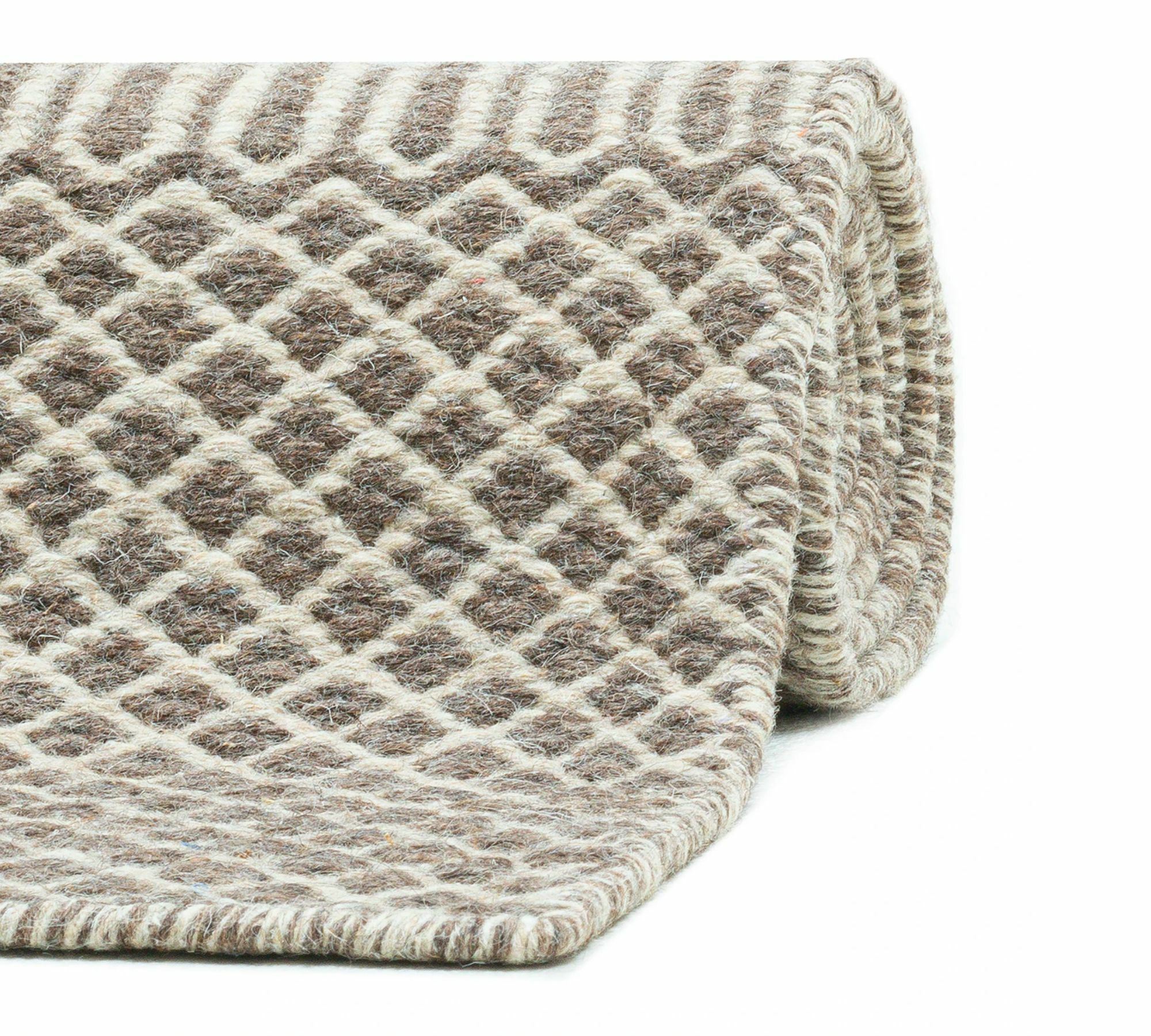 Wollteppich Schurwolle Natur 130 cm x 190 cm 3