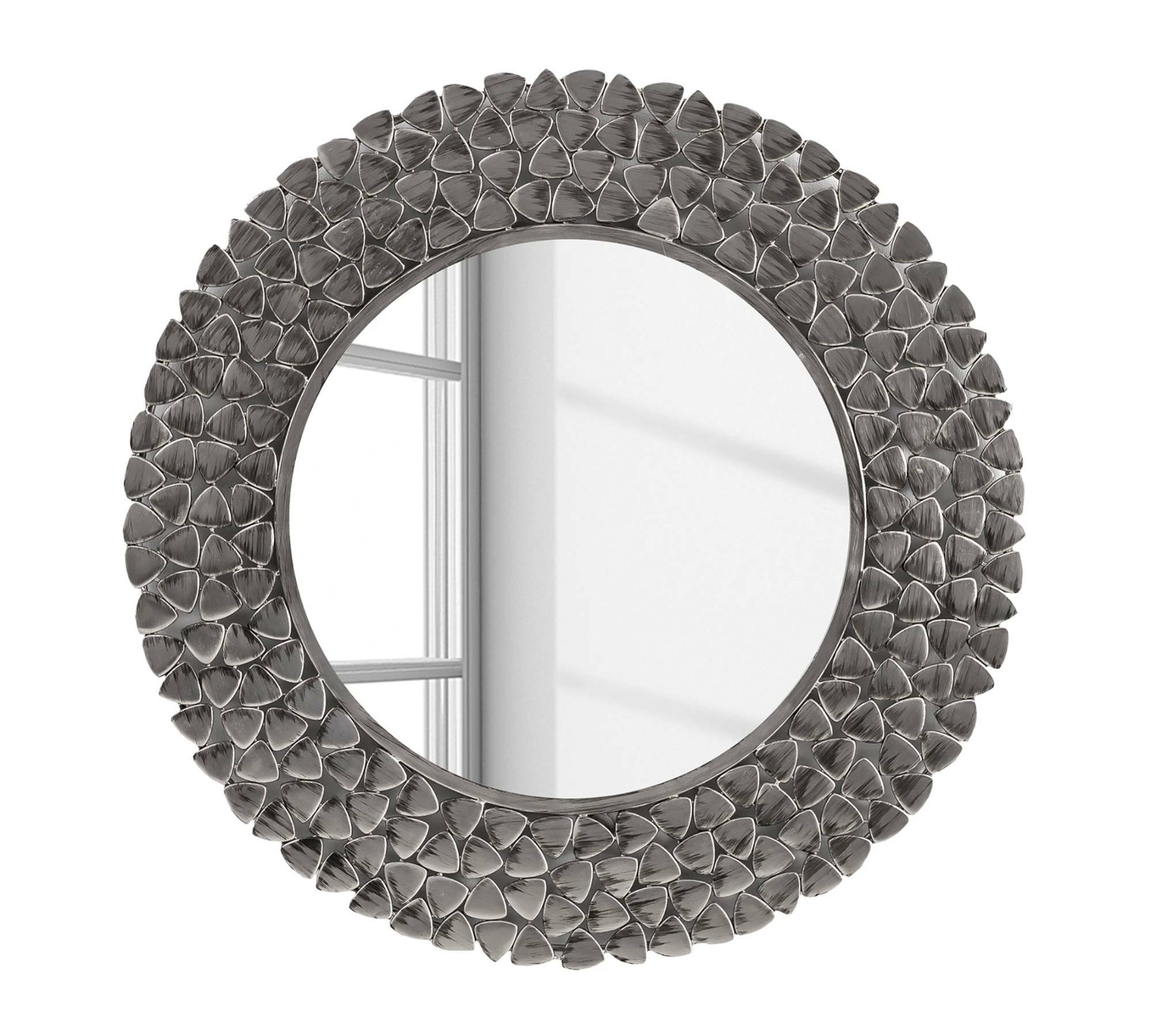 Spiegel Metall Silber Durchmesser 79 cm 0