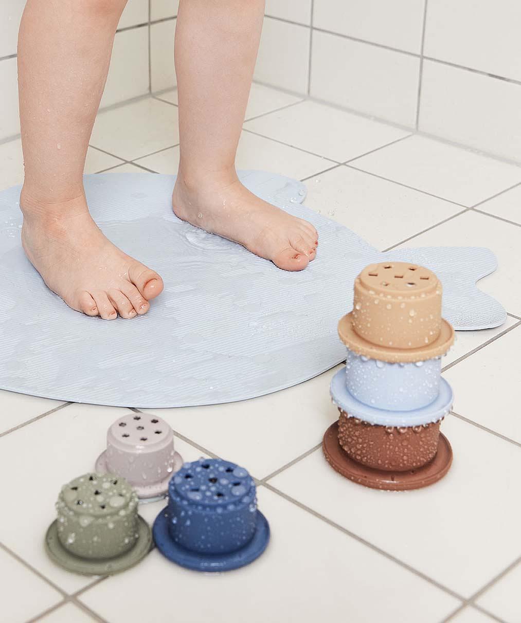 Little Finn Bath Mat Silicone Blue 3