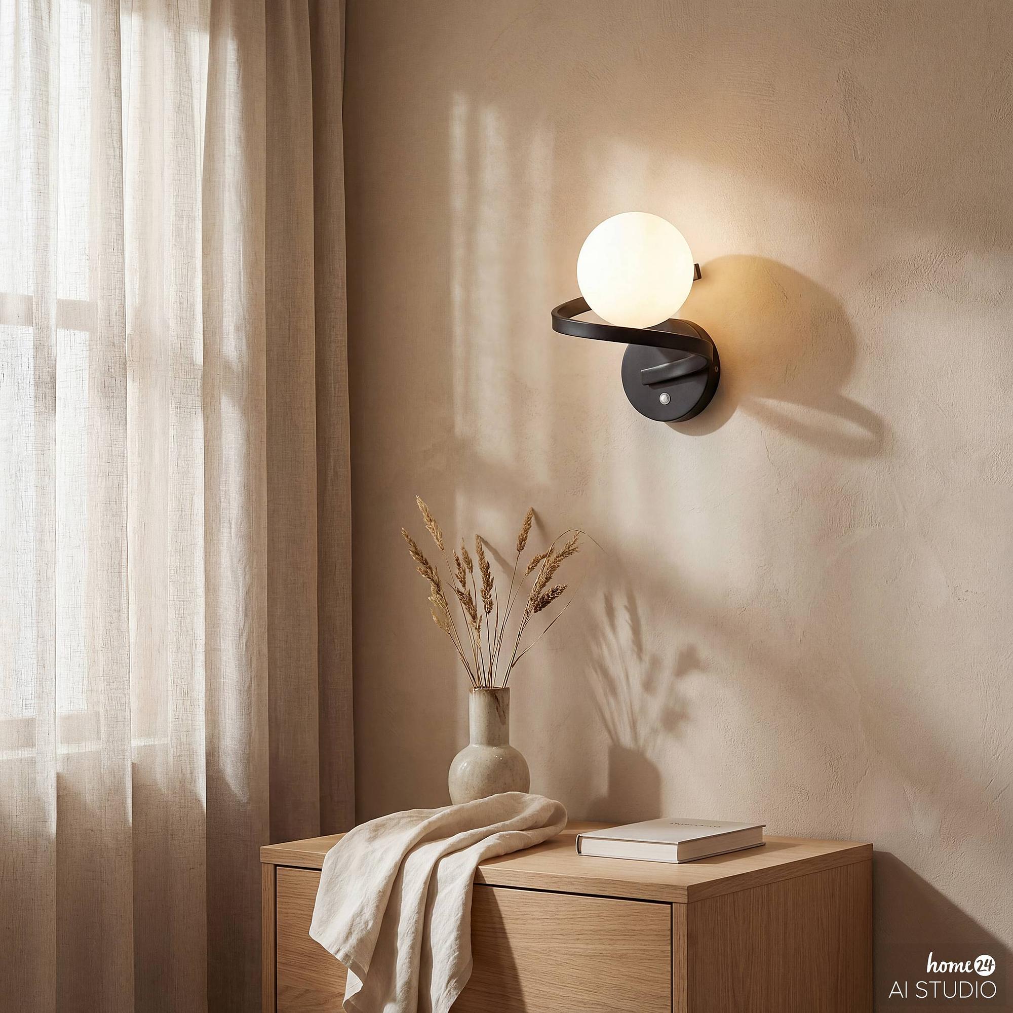 Marp Akku-Wandleuchte 3-Stufen-Dimmer Schwarz 3