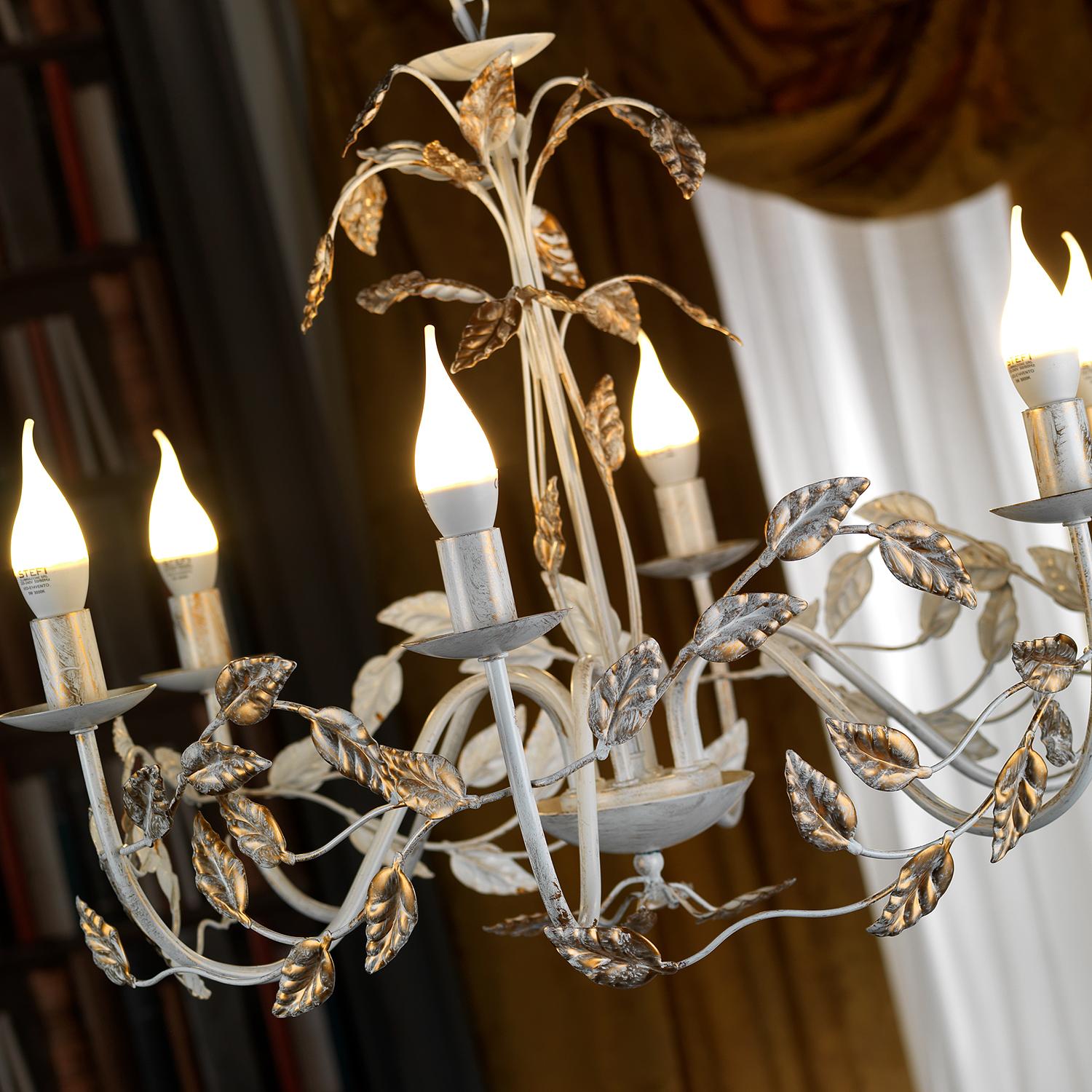 Collana Chandelier 6-light Iron White 0