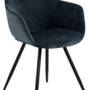 Alunda Chair Metal Velvet Dark Blue 1