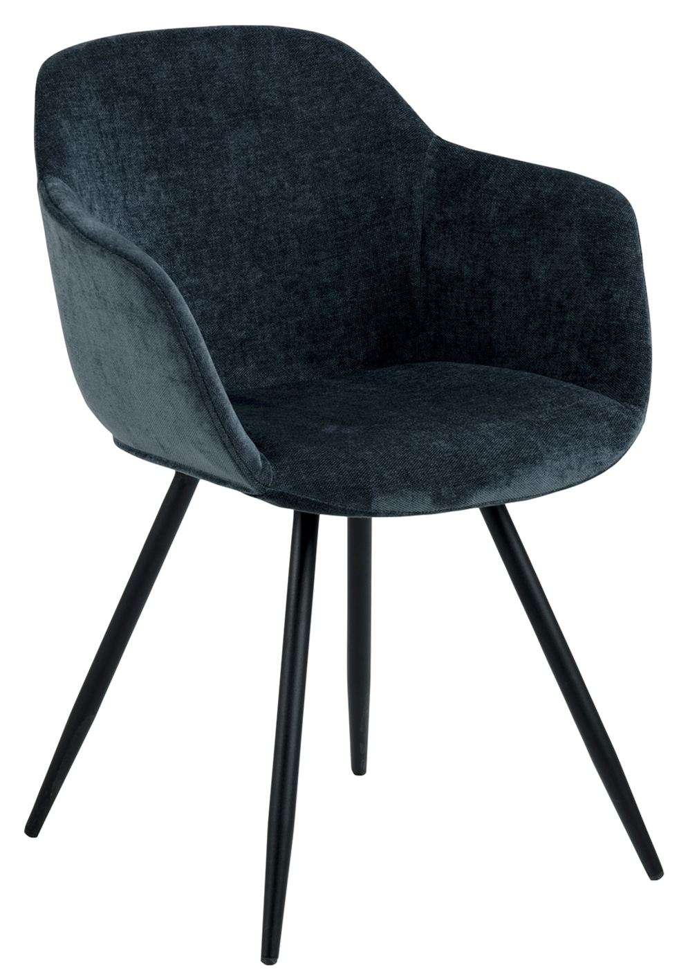 Alunda Chair Metal Velvet Dark Blue 1