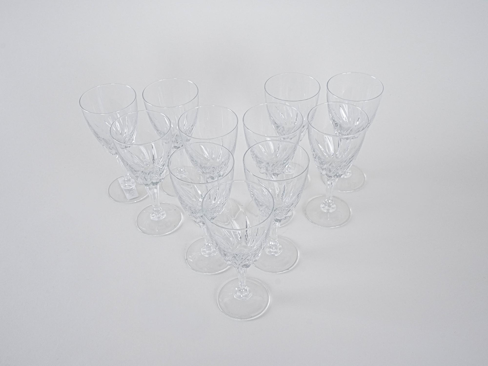 11x Crystal glasses Transparent 4