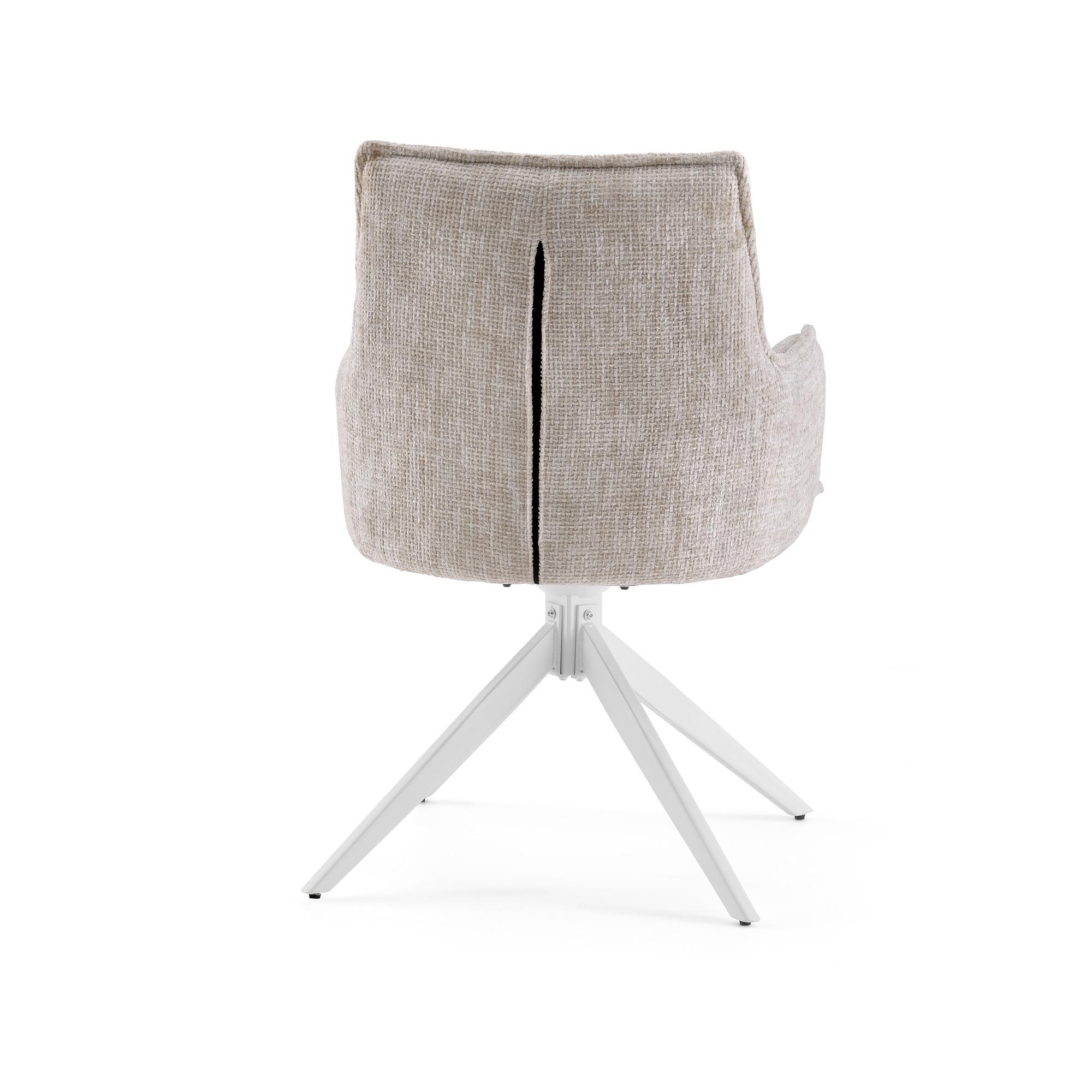 Tavaro Dining Chair Fabric Light Grey 6