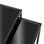 2x Cerney Beistelltisch-Set Glas Metall Schwarz 3