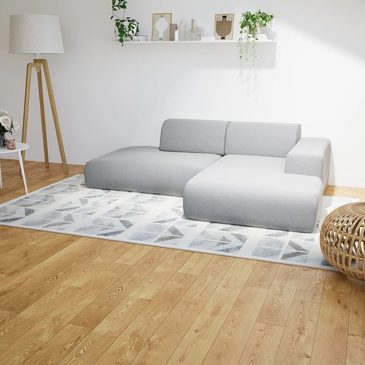 Pyllow Sofa Vegane Wolle Lichtgrau 4