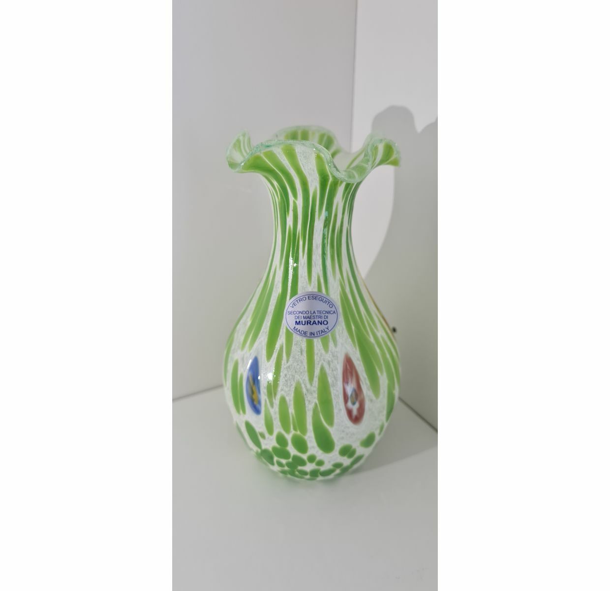 Vase Muranoglas Grün 0
