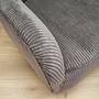 Sessel Samt Holz Grau 11