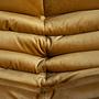 Togo Sessel und Ottoman Set Samt Goldgelb 7