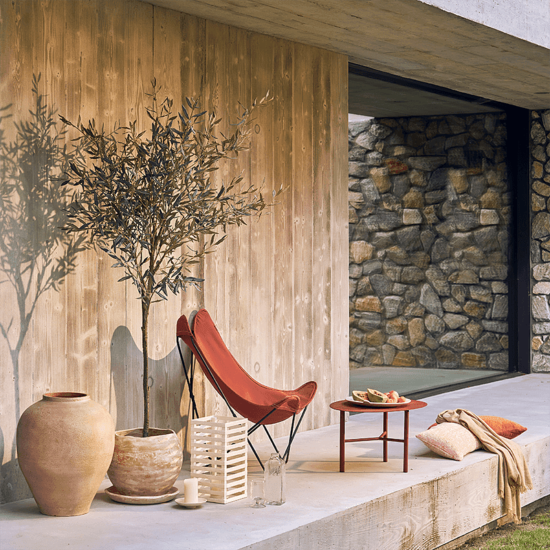 Tiago Outdoor-Tisch Cortenstahl Ø 70 cm 1